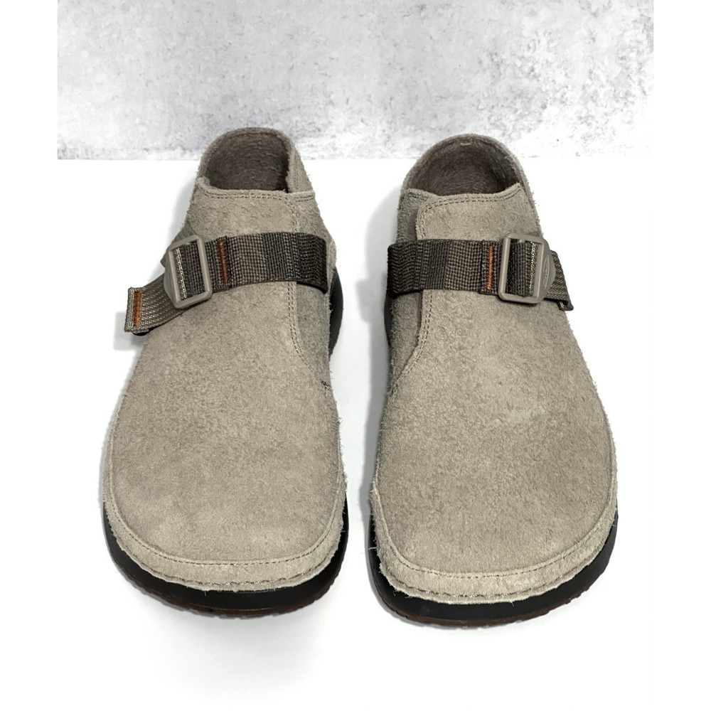 Chaco Paonia Clog Mens Size 11 Taupe Beige Suede Wool Strap JCH108113